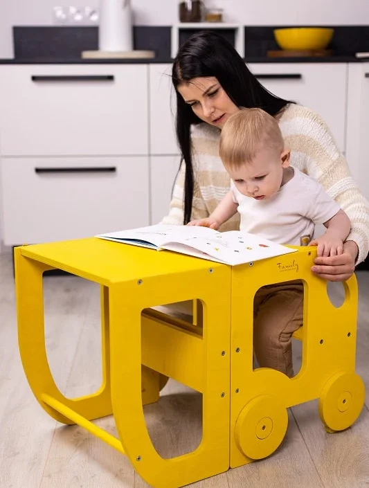 Byggbar kökspall bil, bumblebee