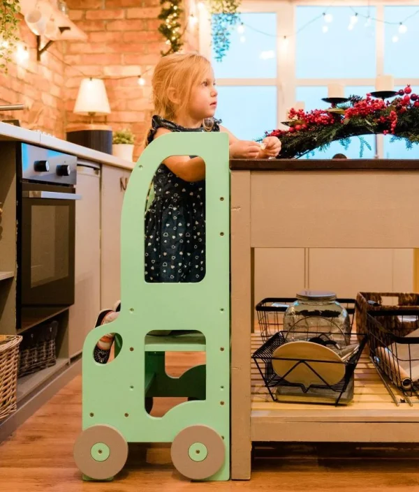 Hjälpa till pall Bil, mint