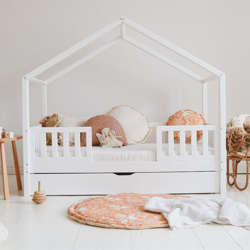 Hussäng Karla Duo vit 90x190 cm med extra säng