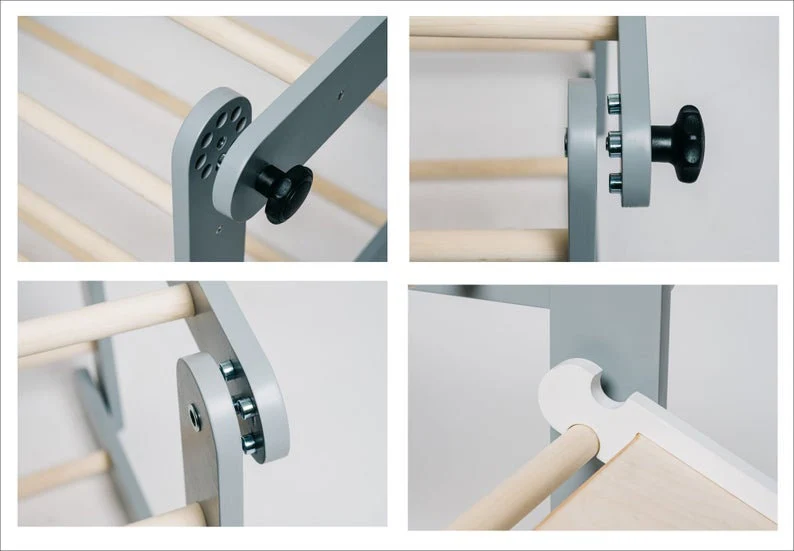 Klätterställning till barnrummet, grå - Bild 10