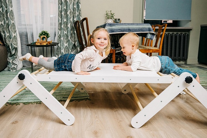 Klätterställning till barnrummet, grå - Bild 7