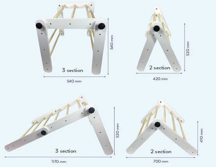 Klätterställning till barnrummet, grå - Bild 3
