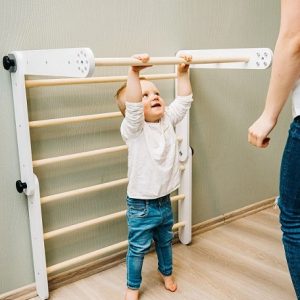 Klätterställning till barnrummet, grå