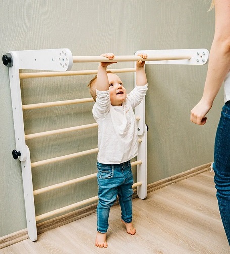 Klätterställning till barnrummet, grå - Bild 2