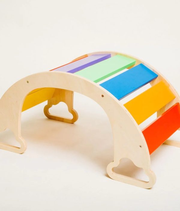 Klättergunga till barnrummet, natur regnbåge