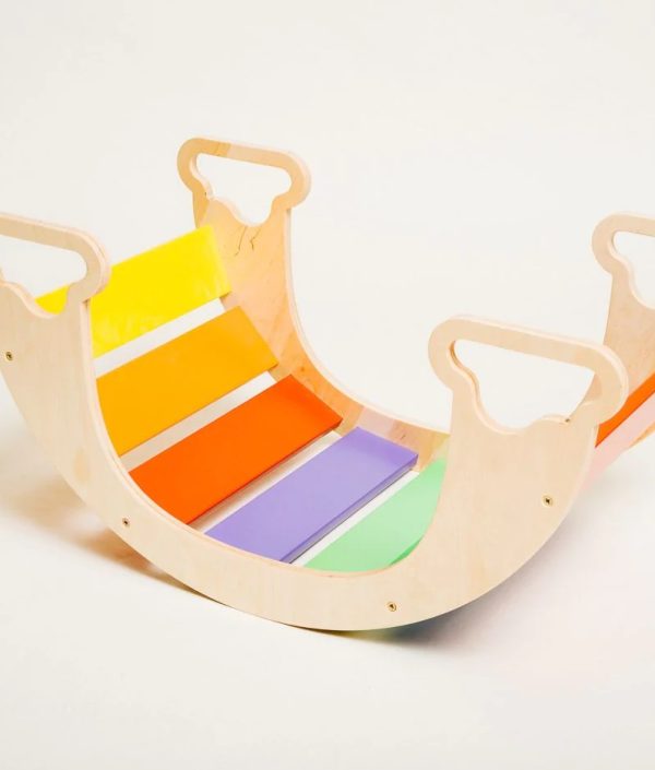 Klättergunga till barnrummet, natur regnbåge