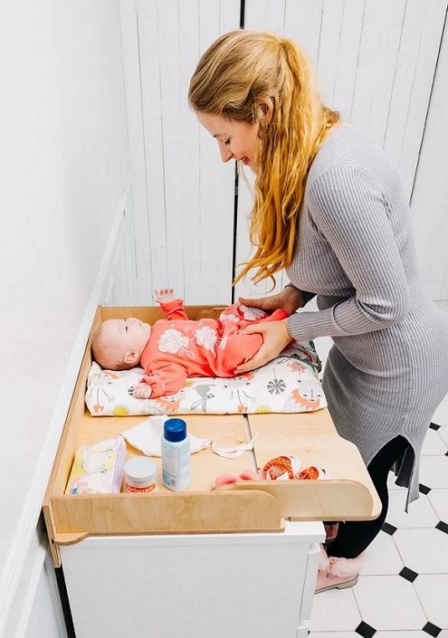 Skötbord hylla 2 i 1, natur