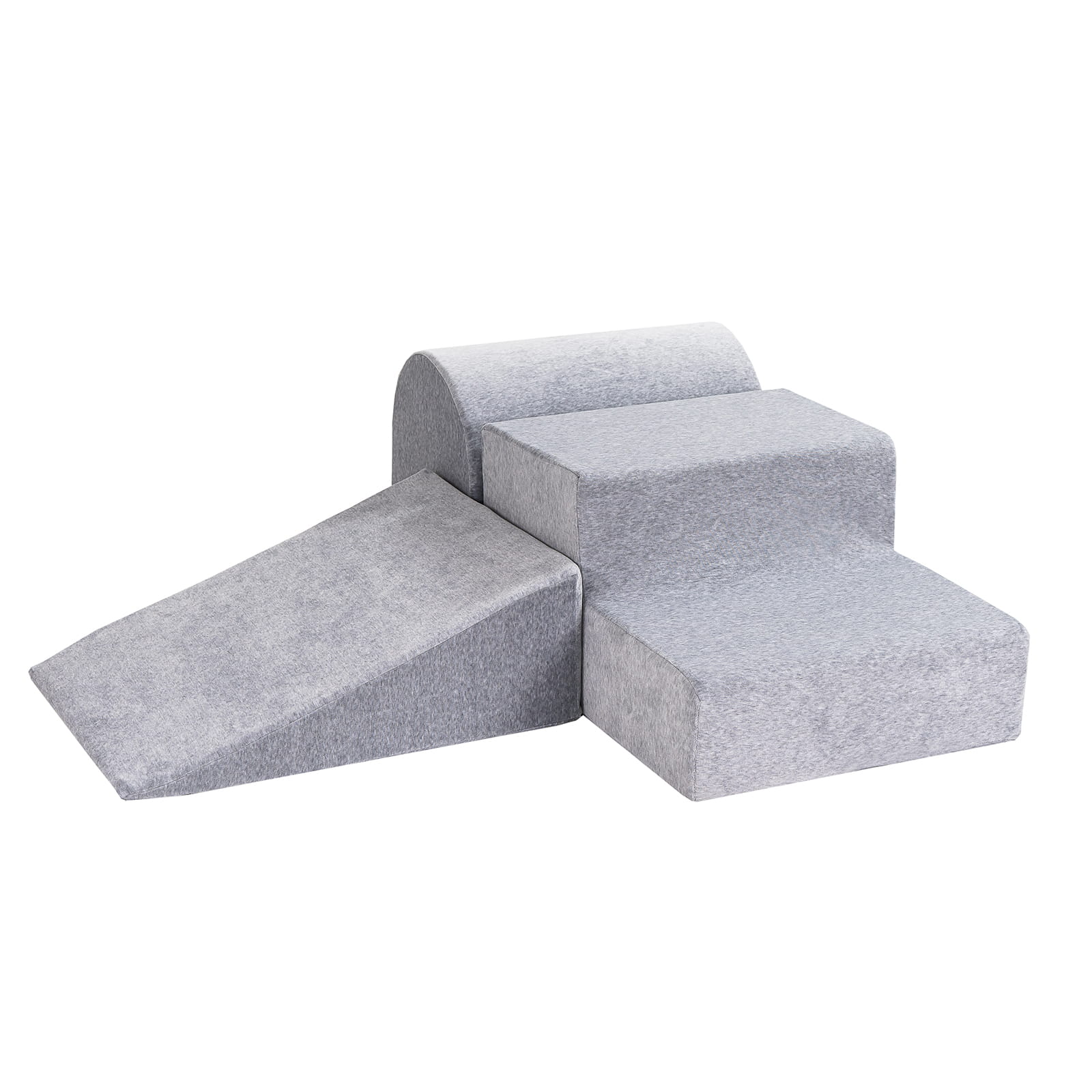 Meow, Byggbar rutschkana lekplats sammet, ljusgrå