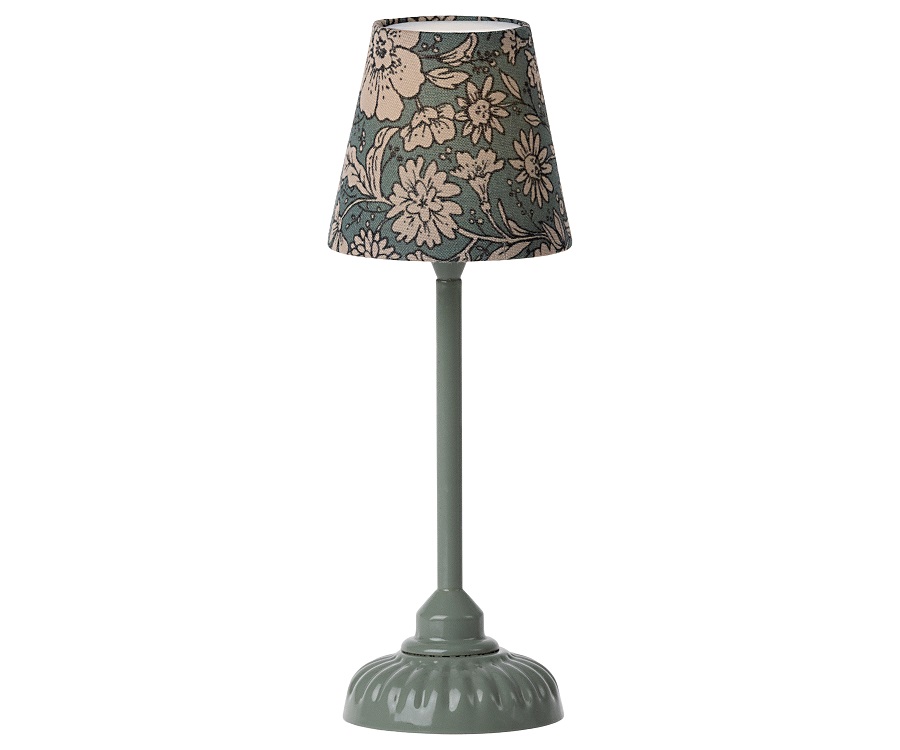 Maileg, Liten golvlampa till dockhus, dark mint