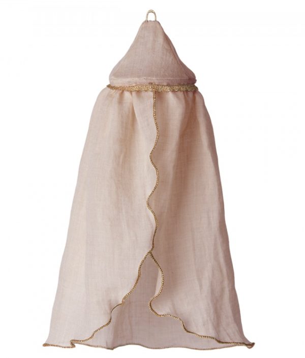 Maileg, mini sänghimmel till dockhuset, rose