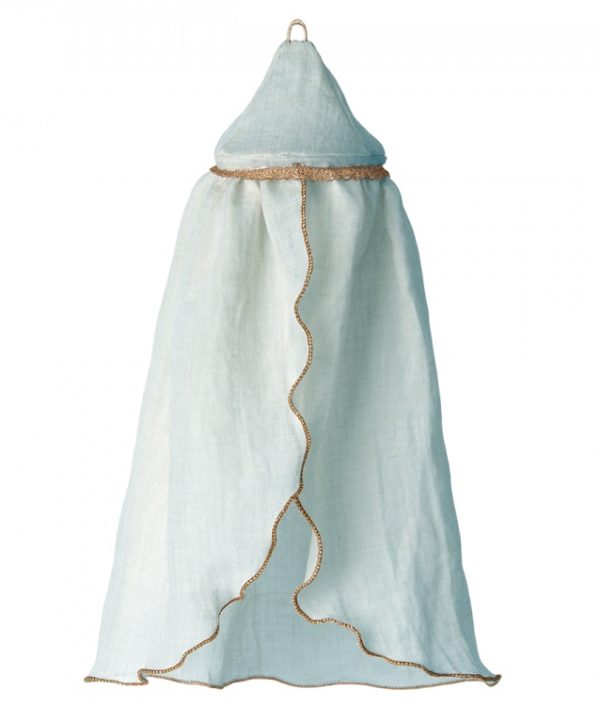 Maileg, mini sänghimmel till dockhuset, mint