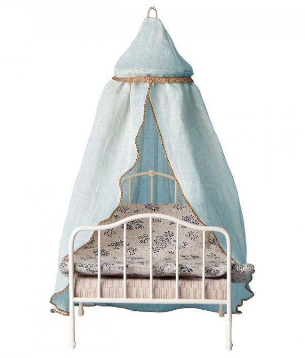 Maileg, mini sänghimmel till dockhuset, mint