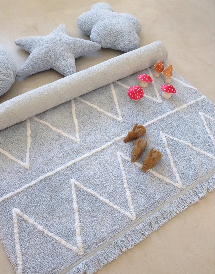 Lorena Canals matta till barnrummet 120 x 160, hippy blue - Bild 5