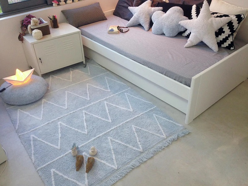 Lorena Canals matta till barnrummet 120 x 160, hippy blue - Bild 4