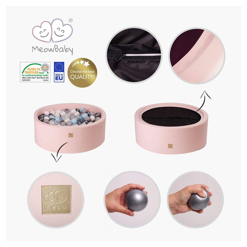 Meow, rosa bollhav med 250 vita bollar - Bild 5