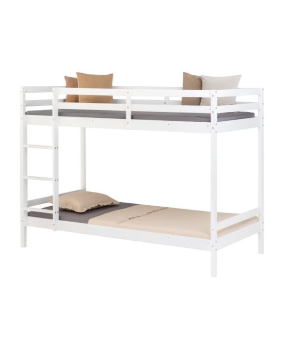 Vit våningssäng till barnrummet 90x200