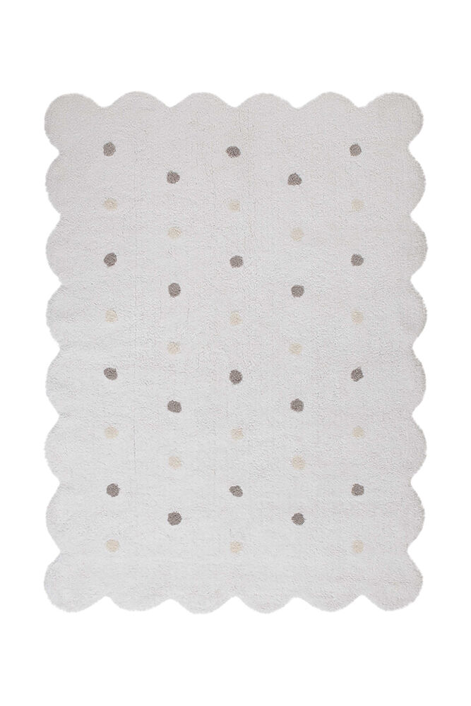 Lorena Canals matta till barnrummet 120 x 160, Galleta vit