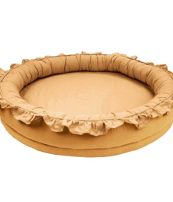Cotton & Sweets caramel junior nest i 100% linne