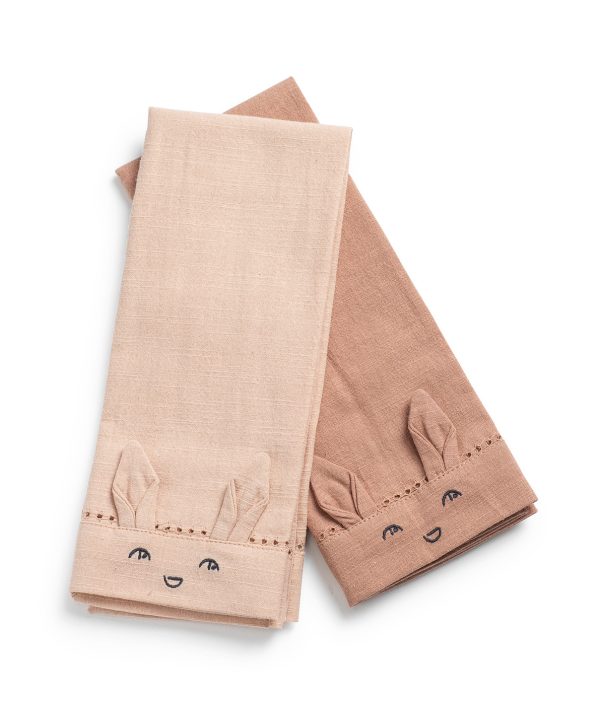 Elodie Details, tygservetter 2-pack, Powder Pink