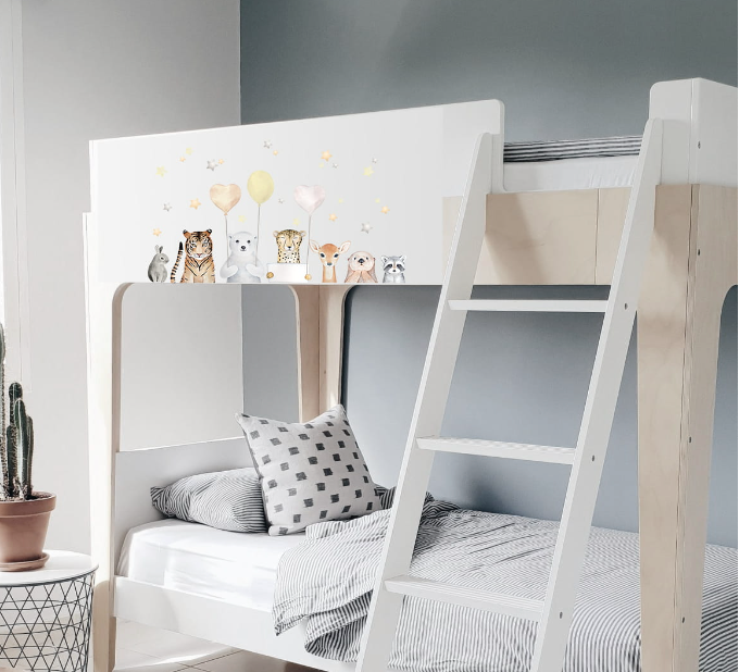 Väggklistermärke djur på kalas - Bild 5