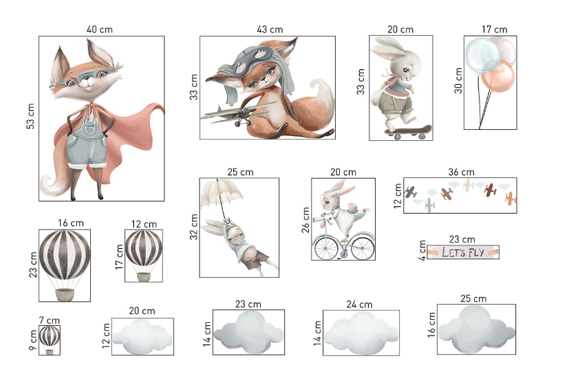 Väggklistermärke Let`s fly - Bild 2