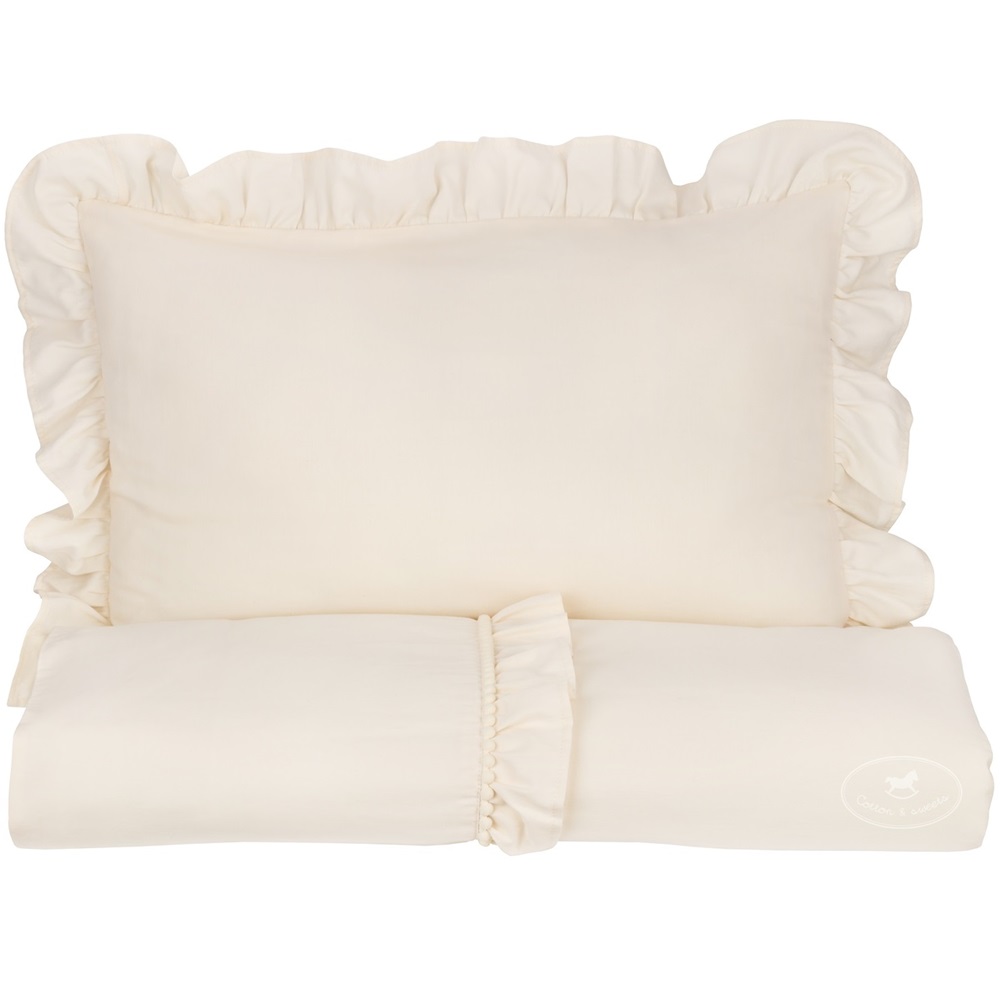 Boho bäddset junior 100x135 med volang, Cotton & Sweets