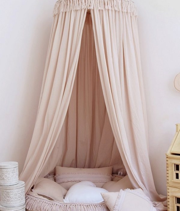 Stor sänghimmel BOHO rosa maxi 70 cm, Cotton & Sweets