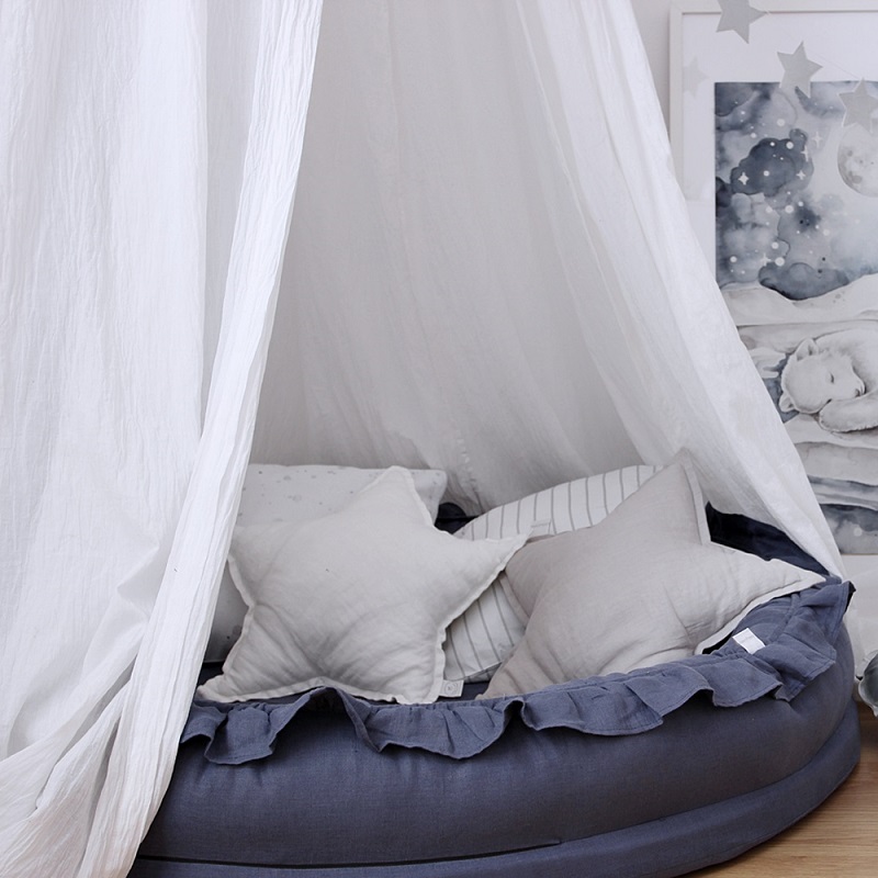 Vit sänghimmel i bomull till barnrummet, Cotton & Sweets - Bild 4
