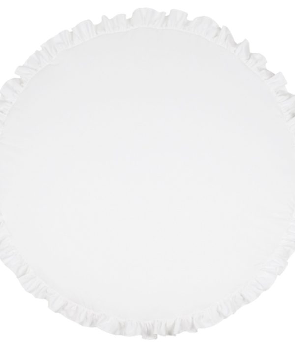 Vit lekmatta Basic med volang, Cotton&Sweets