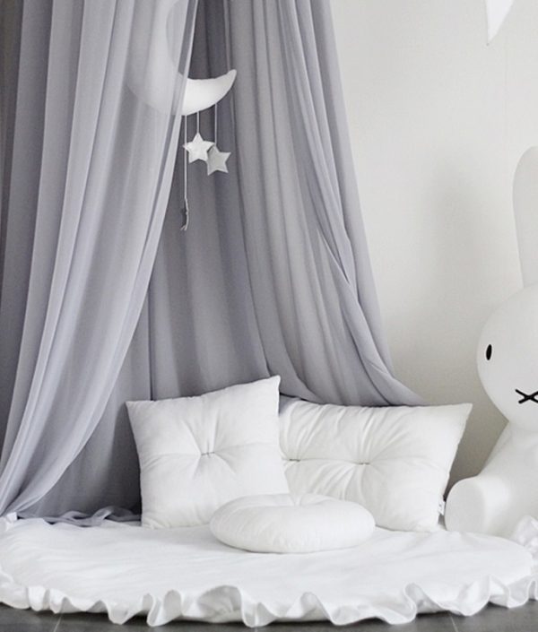 Vit lekmatta Basic med volang, Cotton&Sweets