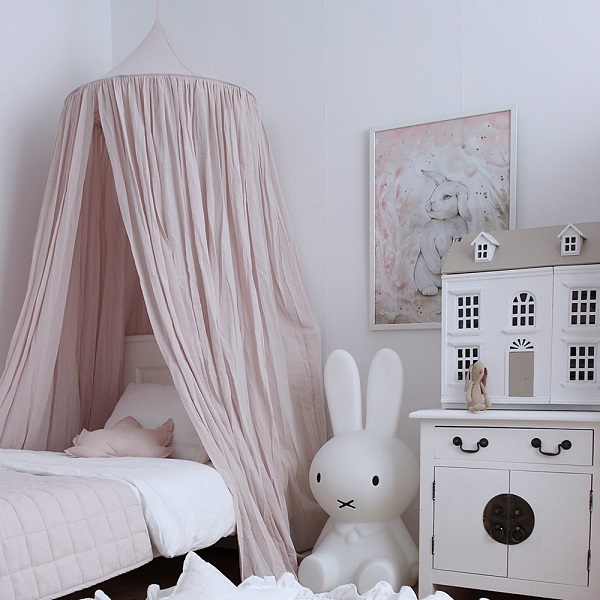 Stor sänghimmel puderrosa maxi 70 cm, Cotton & Sweets