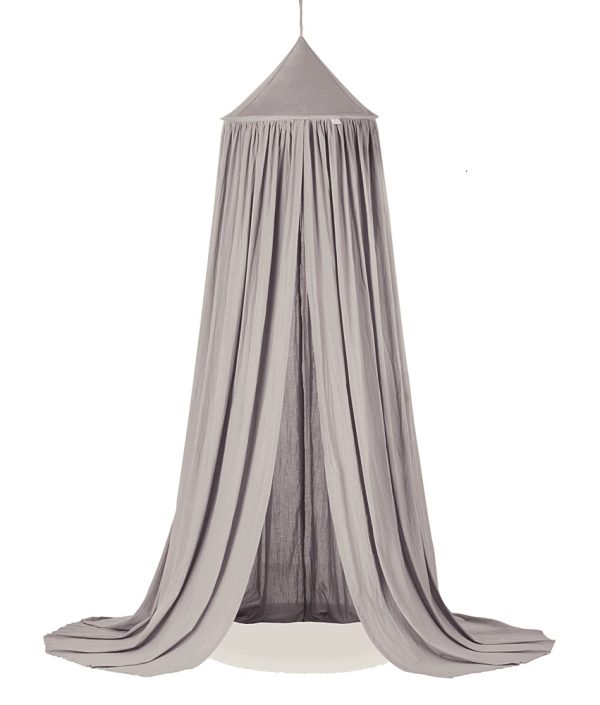 Mörkbeige sänghimmel i bomull till barnrummet, Cotton & Sweets