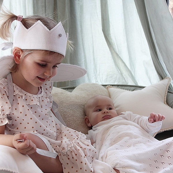 Desert green sänghimmel i bomull till barnrummet, Cotton & Sweets - Bild 3