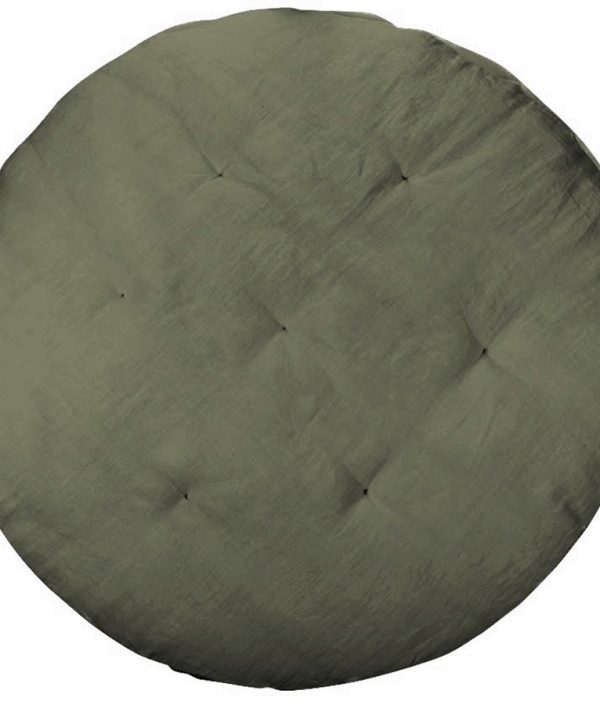 Olivgrön exklusiv lekmatta av linne, Pure Nature, Cotton&Sweets