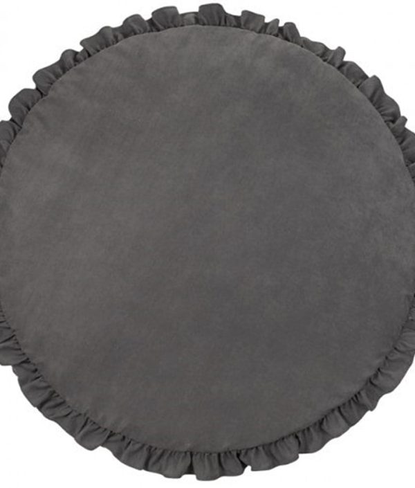 Grafit lekmatta Basic med volang, Cotton&Sweets