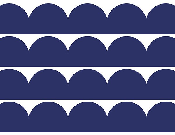 Väggklistermärken Mörkblå Cirklar