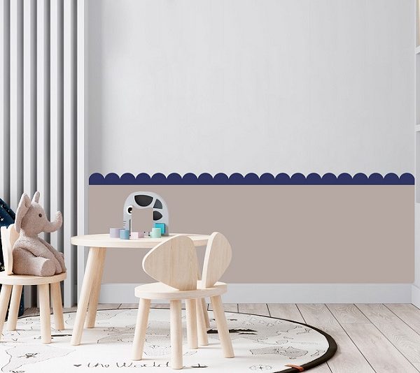 Väggklistermärken Mörkblå Cirklar