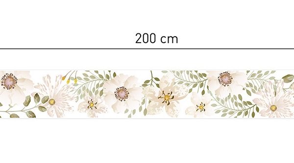 Väggklistermärken Vita Blommor