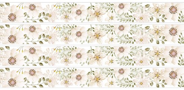 Väggklistermärken Vita Blommor