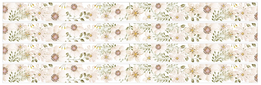 Väggklistermärken Vita Blommor