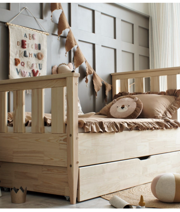 Barnsäng Ginevra med förvaringslåda (olika storlekar)