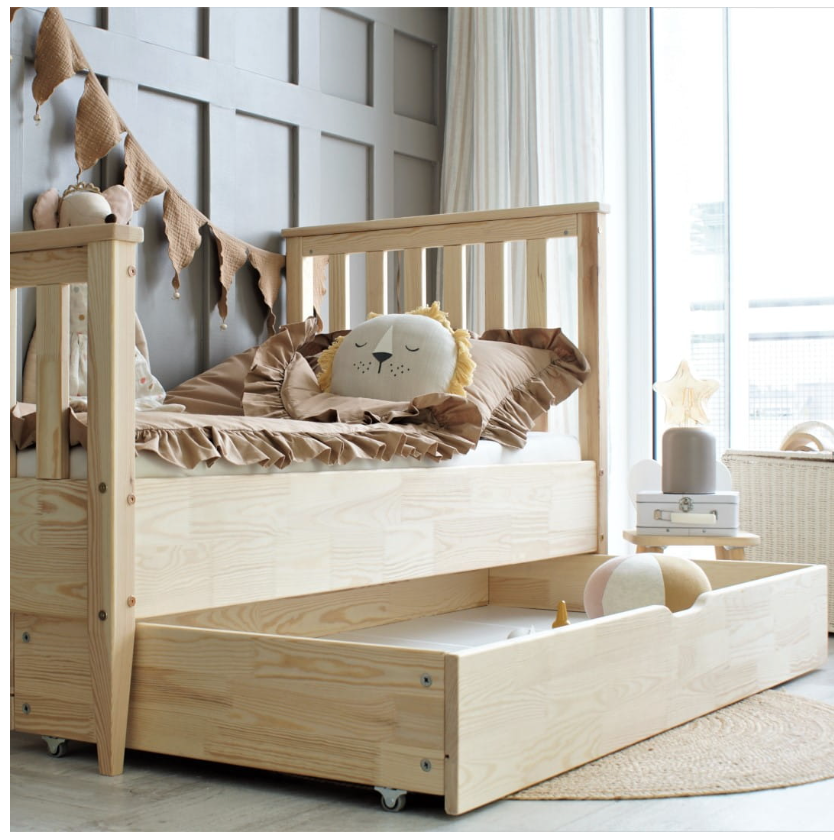 Barnsäng Aurora med förvaringslåda (olika storlekar) - Bild 3