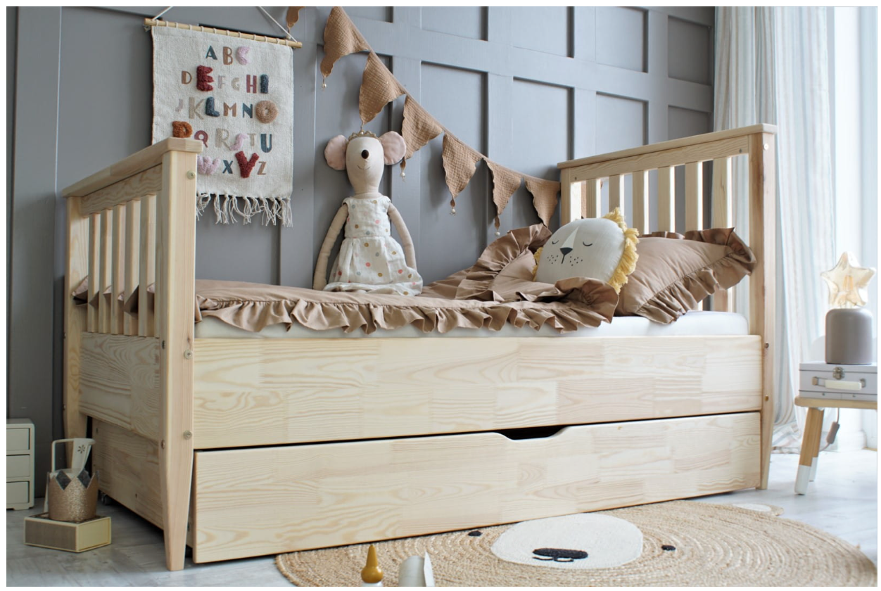 Barnsäng Aurora med förvaringslåda (olika storlekar) - Bild 4