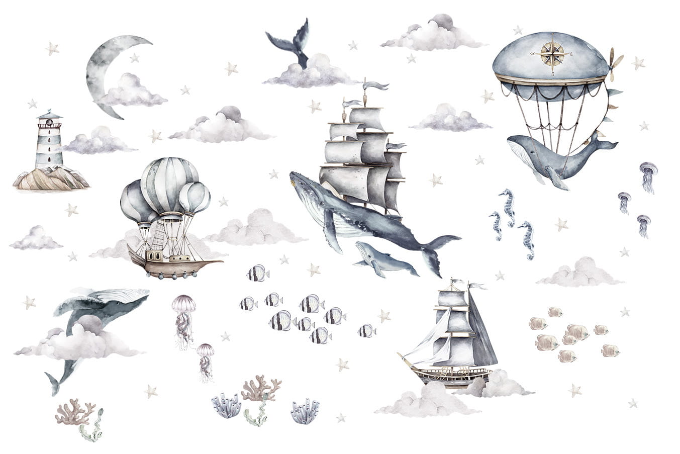 Väggklistermärke Under the sea