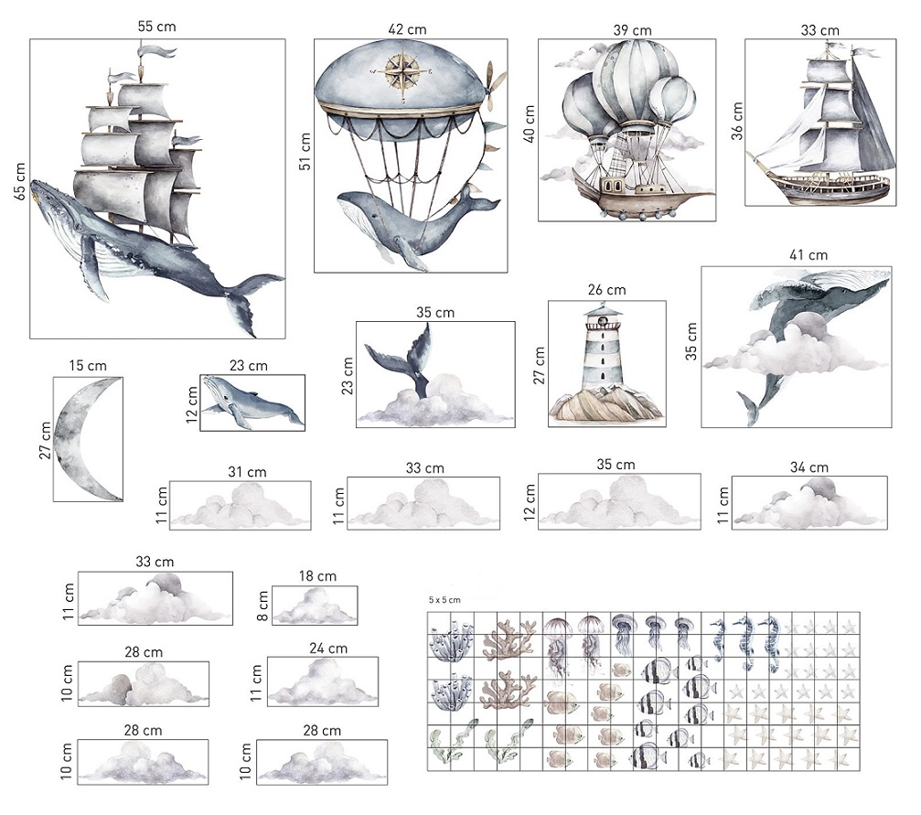 Väggklistermärke Under the sea - Bild 4