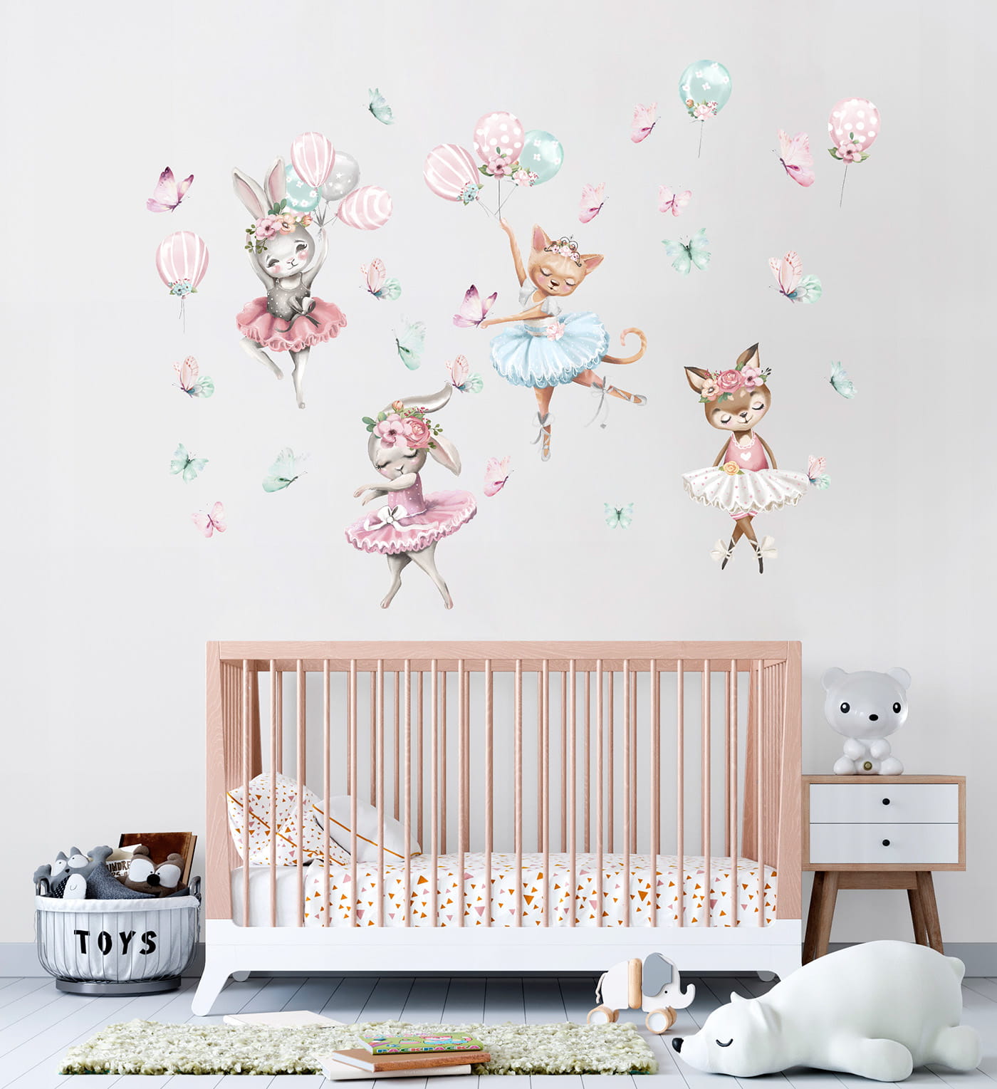 Väggklistermärke Pink ballerinas - Bild 2