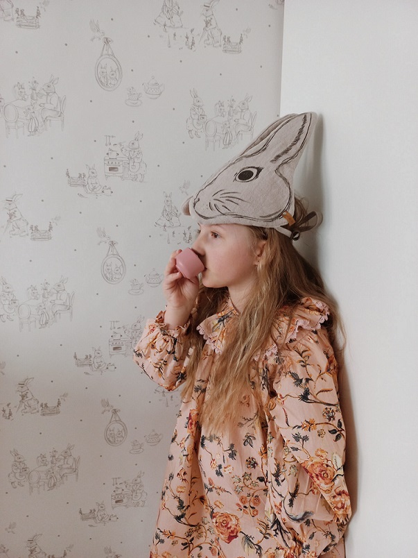 Dekorillo, tapet Vintage rabbit family - Bild 3