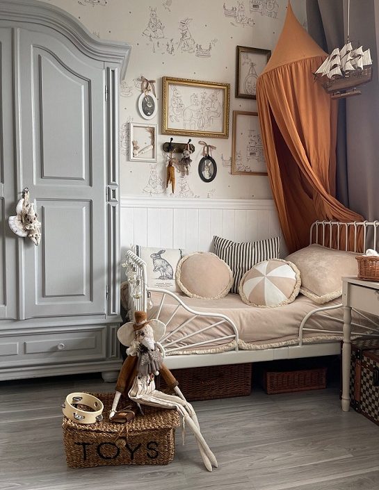 Dekorillo, tapet Vintage rabbit family