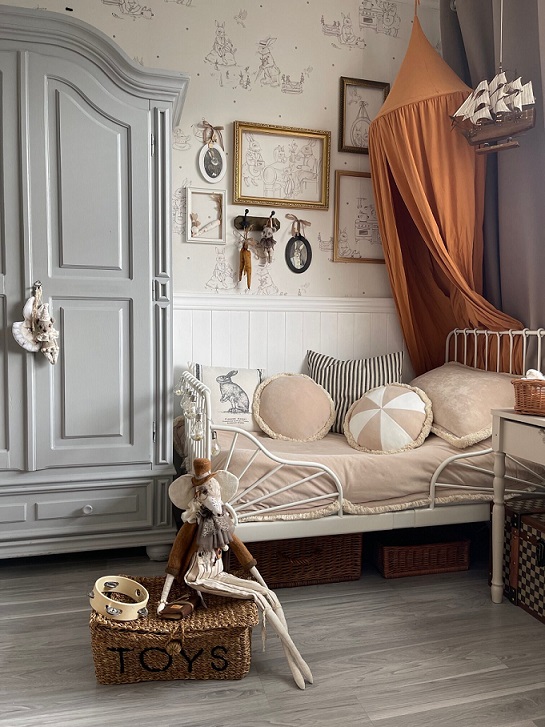 Dekorillo, tapet Vintage rabbit family - Bild 2