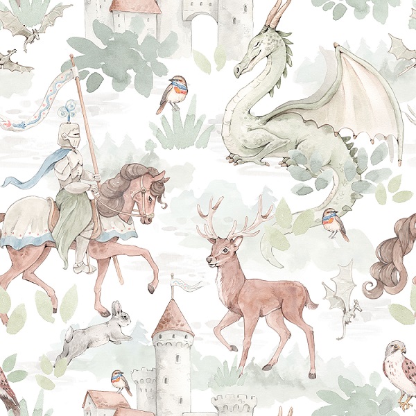 Dekorillo, tapet The Tale of the White Knight